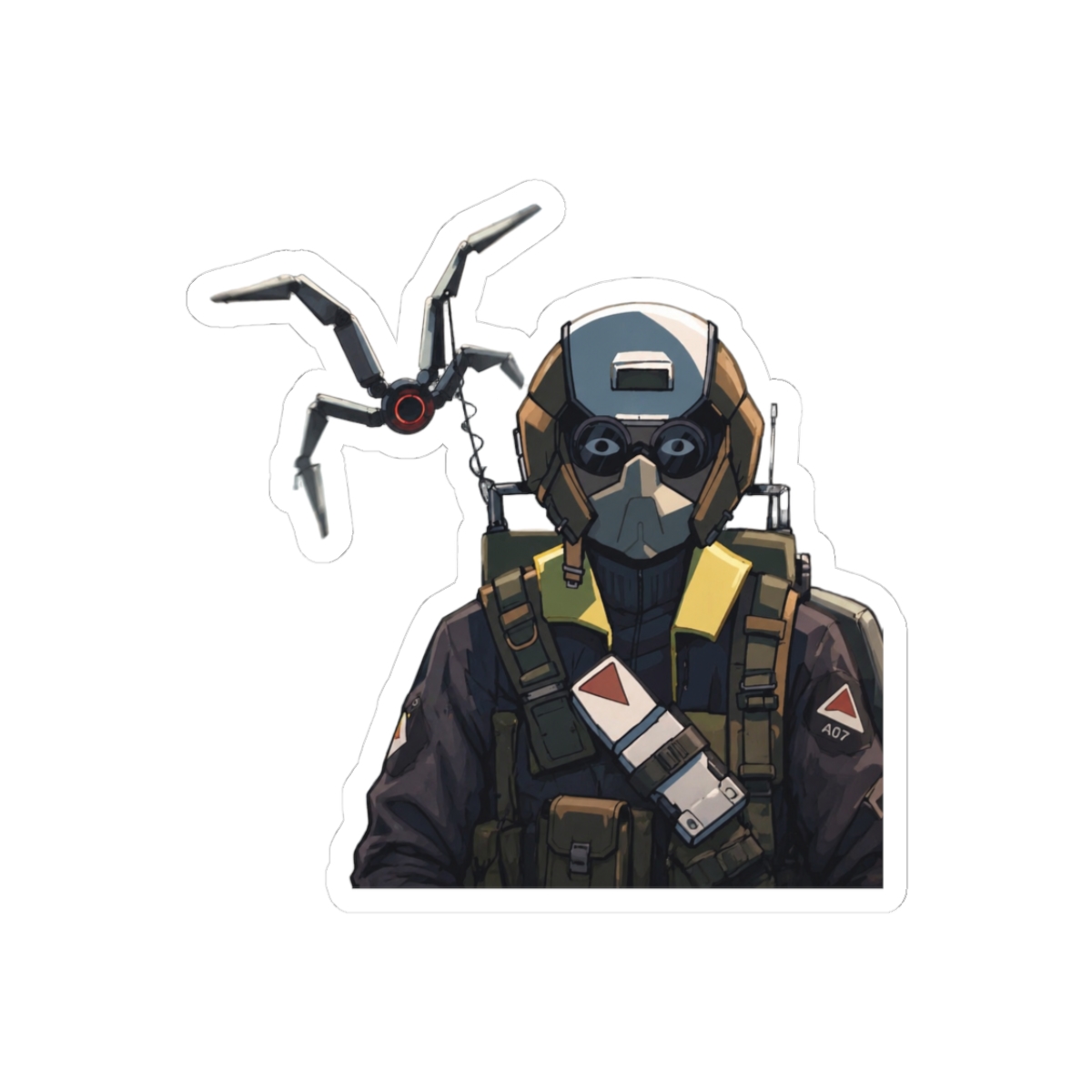 ARC Raiders Fierce Character Fanart Sci-Fi Sticker