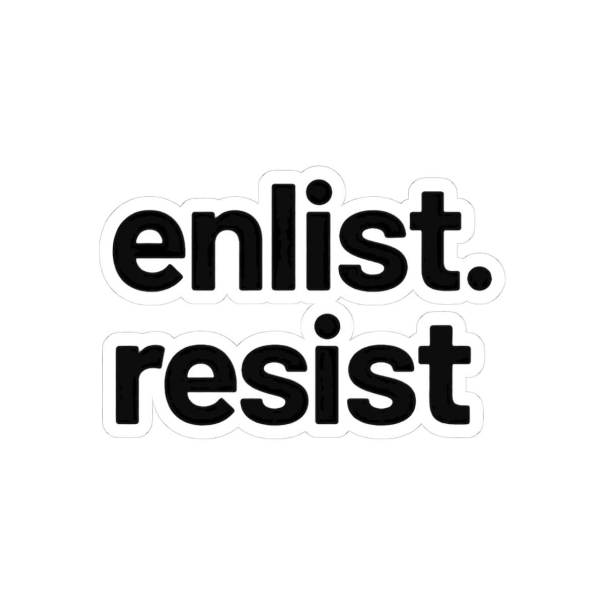ARC Raiders Enlist Resist Funny Gamer Sticker