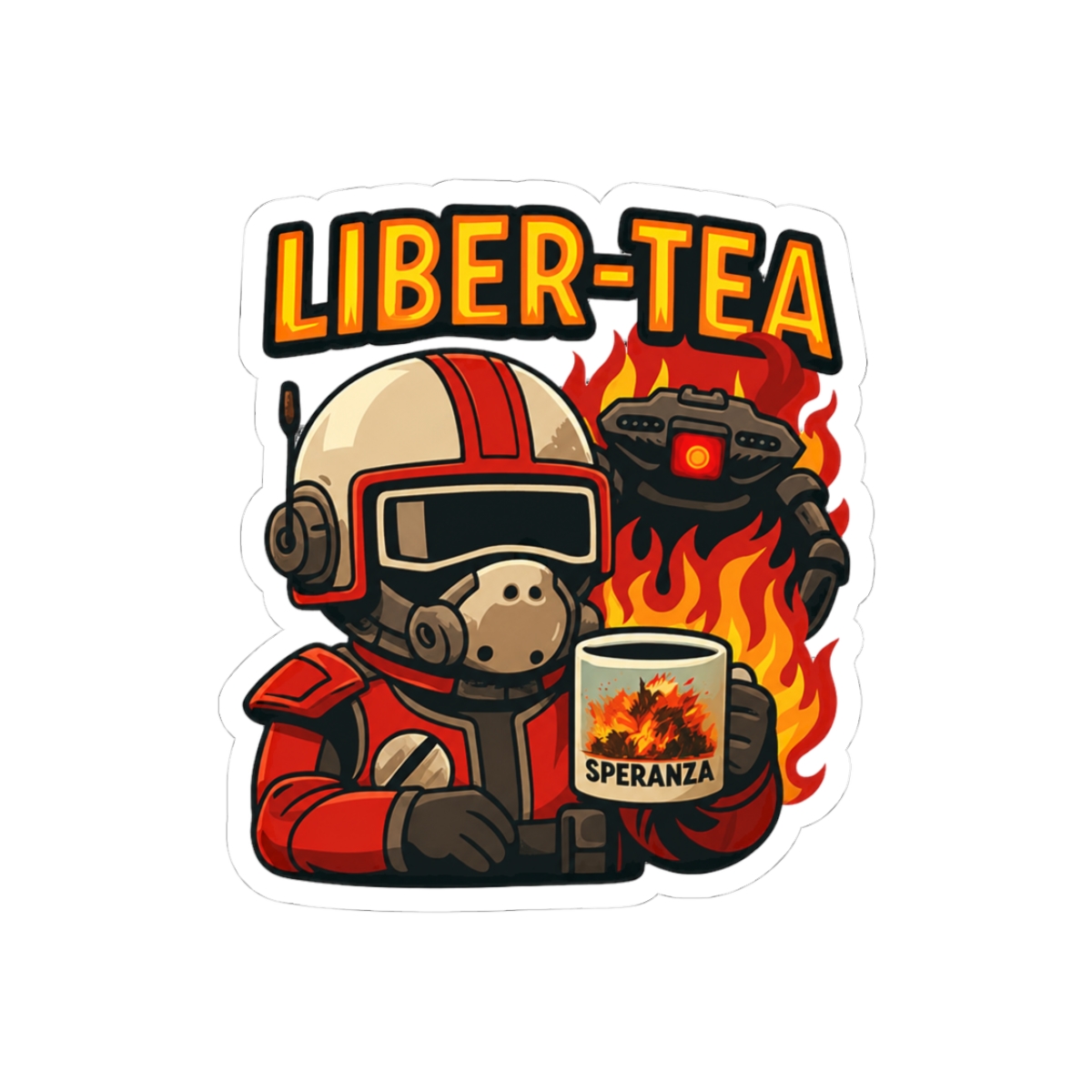 Liber Tea Arc Raiders Pun Gamer Sticker