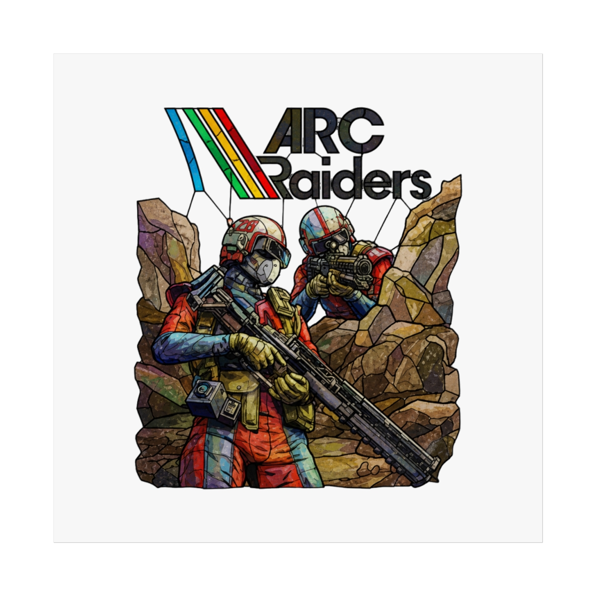 ARC Raiders Stained Glass Art Poster
